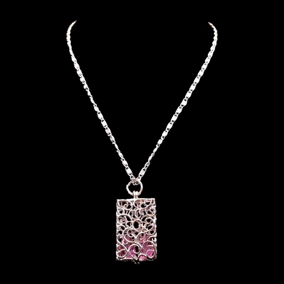 Vintage Germann Box Pendant Necklace - Picture 1 of 7